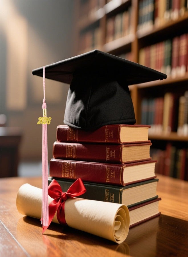 ldyllicStyle 2026 Graduation Tassel, Pink Tassels for Graduation Cap, Class of 2026 Tassel with Golden Charm for Graduations Cap Hat Decorations Accessories Academic Memorial Grad Ceremonies Party Favors Supplies - Image 4